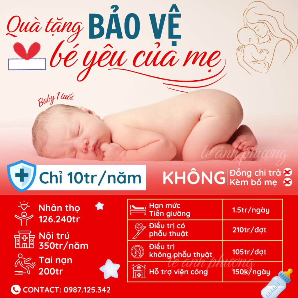 Gói bảo hiểm nhân thọ riêng cho bé